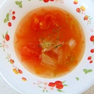 トマト一個で！スピードスープ